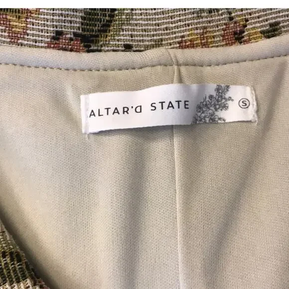 Altar'd State Floral Tapestry Romper Small - Picture 8 of 10